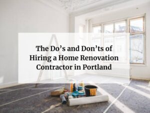 Home Renovation Mistakes